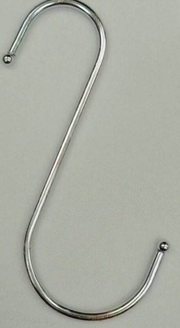 Large Stainless Steel S Hooks 12cm - Pack of 10, for Powder Coating, Workshop & Kitchen