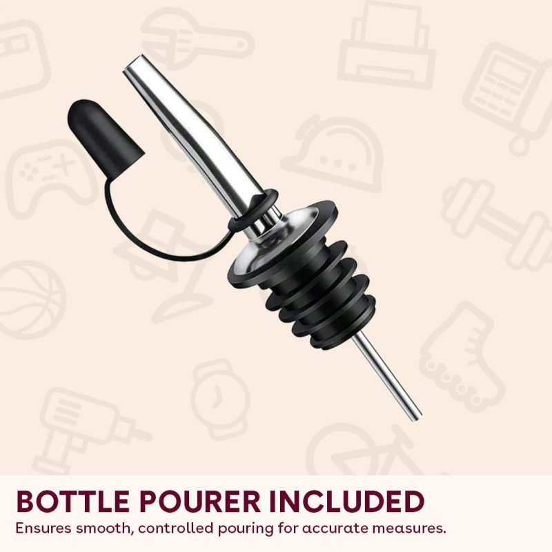Stainless Steel Speed Pourer with Dust Cap - Bottle Pourer Spout
